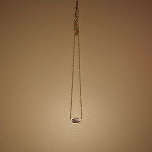 purple and gold kendra scott necklace